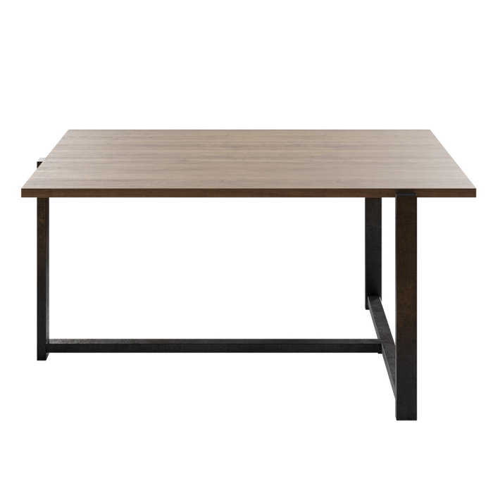 Hanah Home Merideths Mesa de Centro Industrial Nogal y Negro